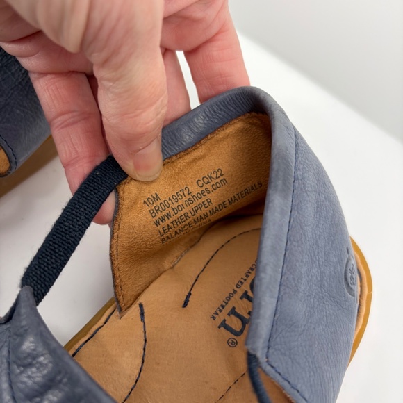 Born Cove Modern Women's Leather Sandals Blue Size US 10M - Picture 8 of 12